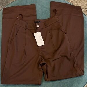 Cotton Candy Chocolate Brown Trousers